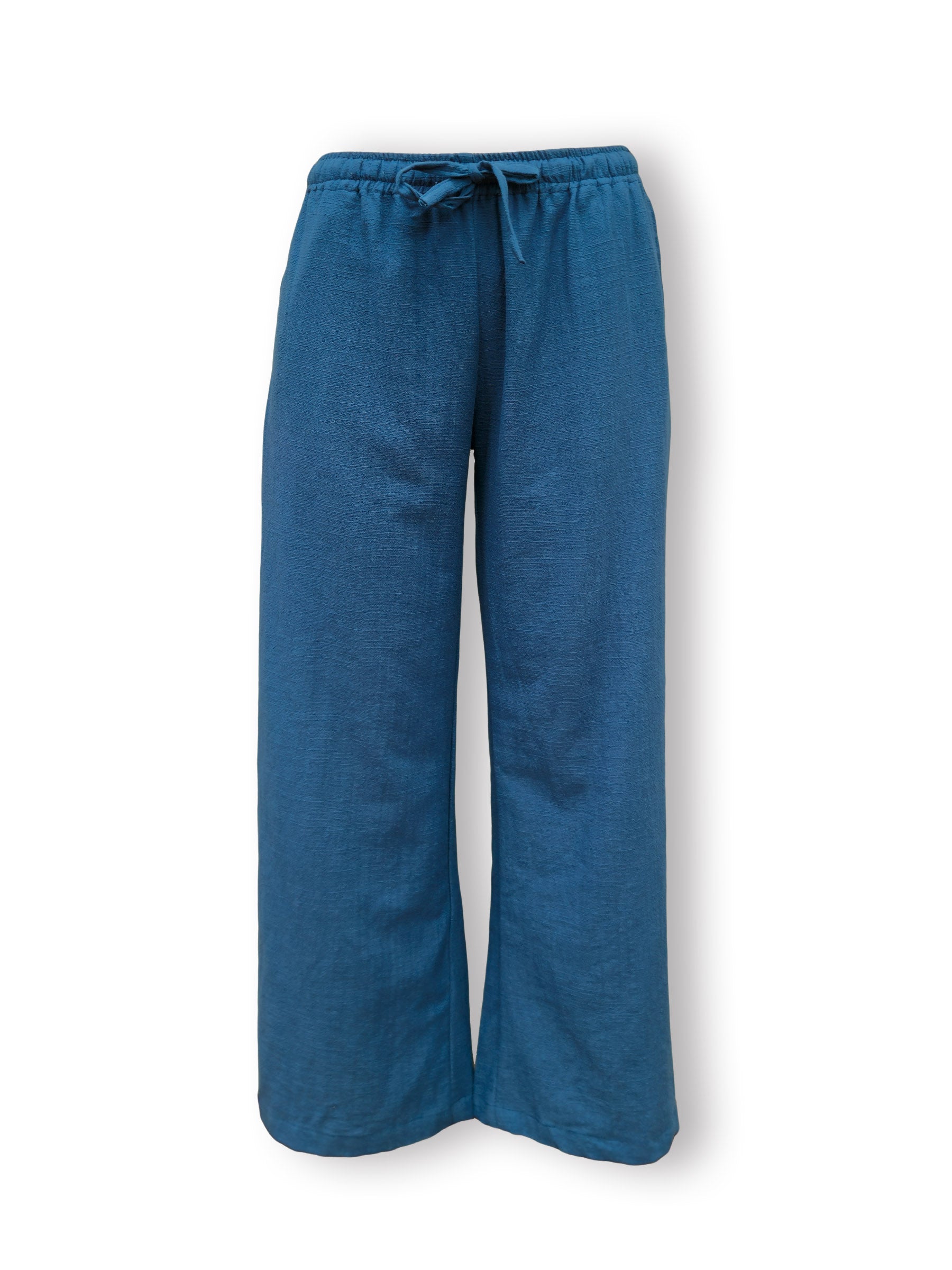 Madeline Semi Wide Leg Cotton Elastic Waist Pants