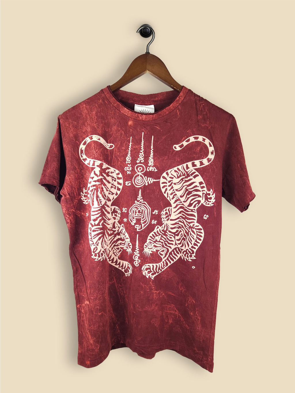 Magic Mirror Twin Tigers (Sak Yant) T-Shirt – Elkai Incantations