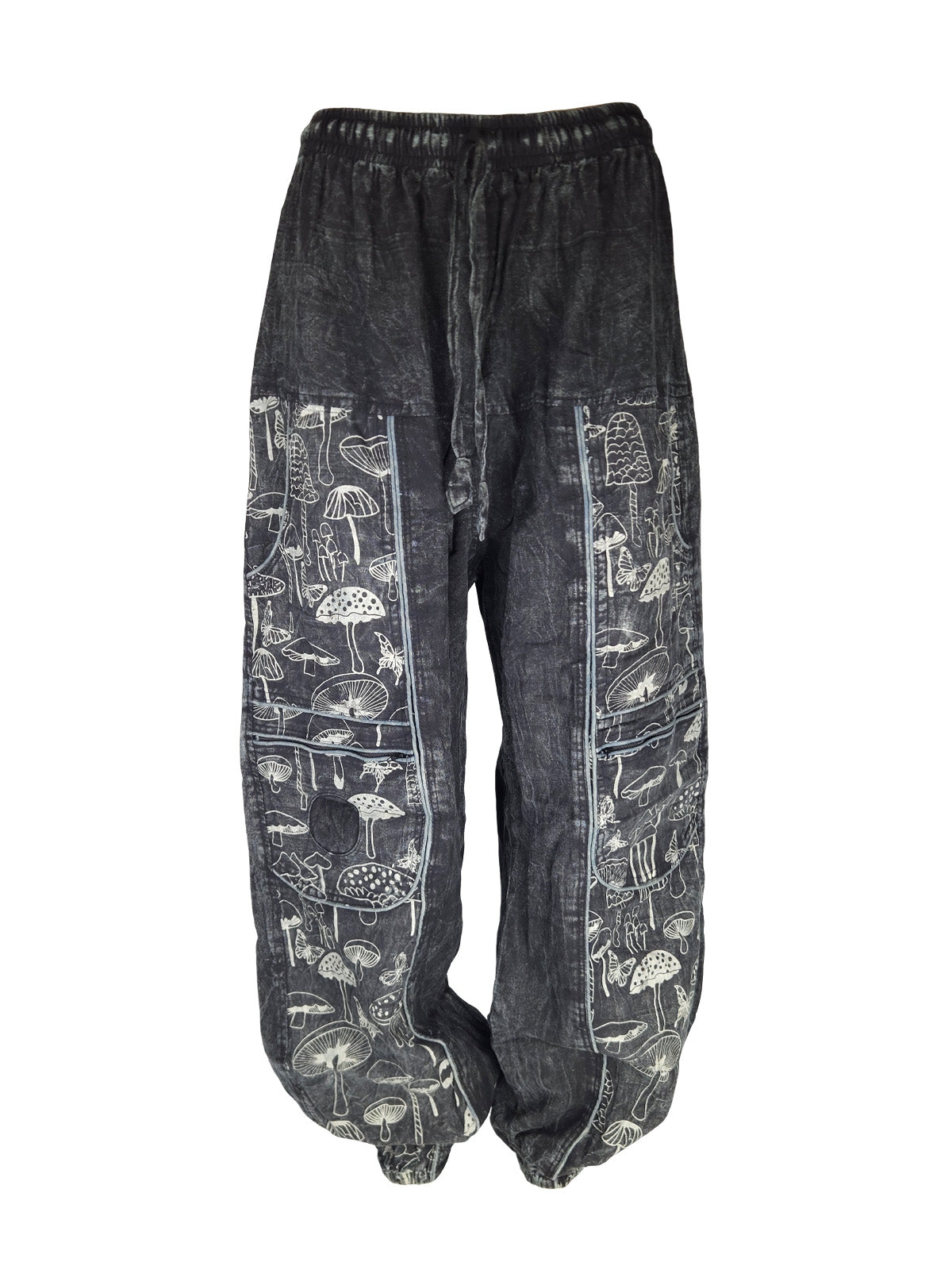 Harem pants with zipper pockets hotsell