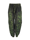 Mushroom Print Harem Pants with Zip Pockets