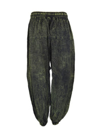 Mushroom Print Harem Pants with Zip Pockets