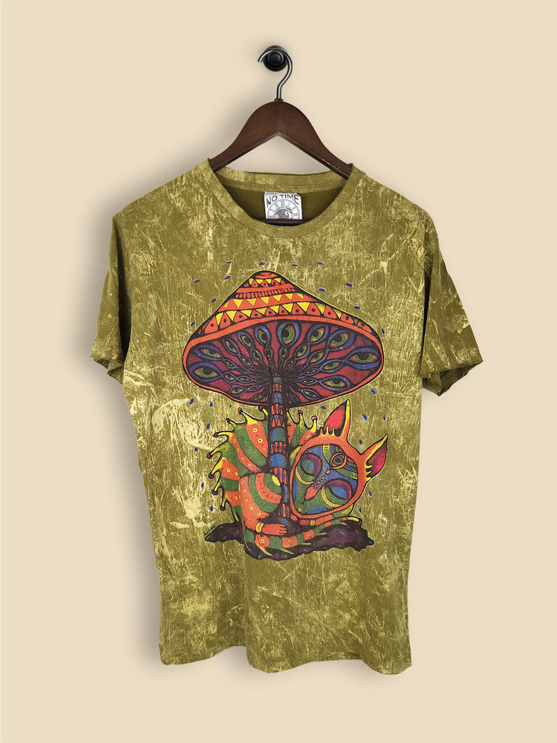 NoTime Mushroom Cat T-Shirt