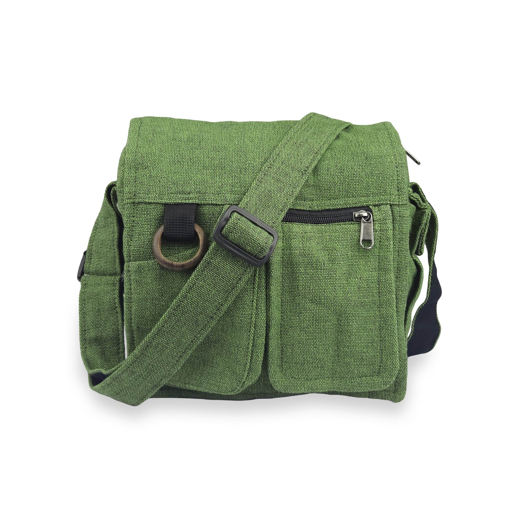 Shoulder Bag with Wooden Ring