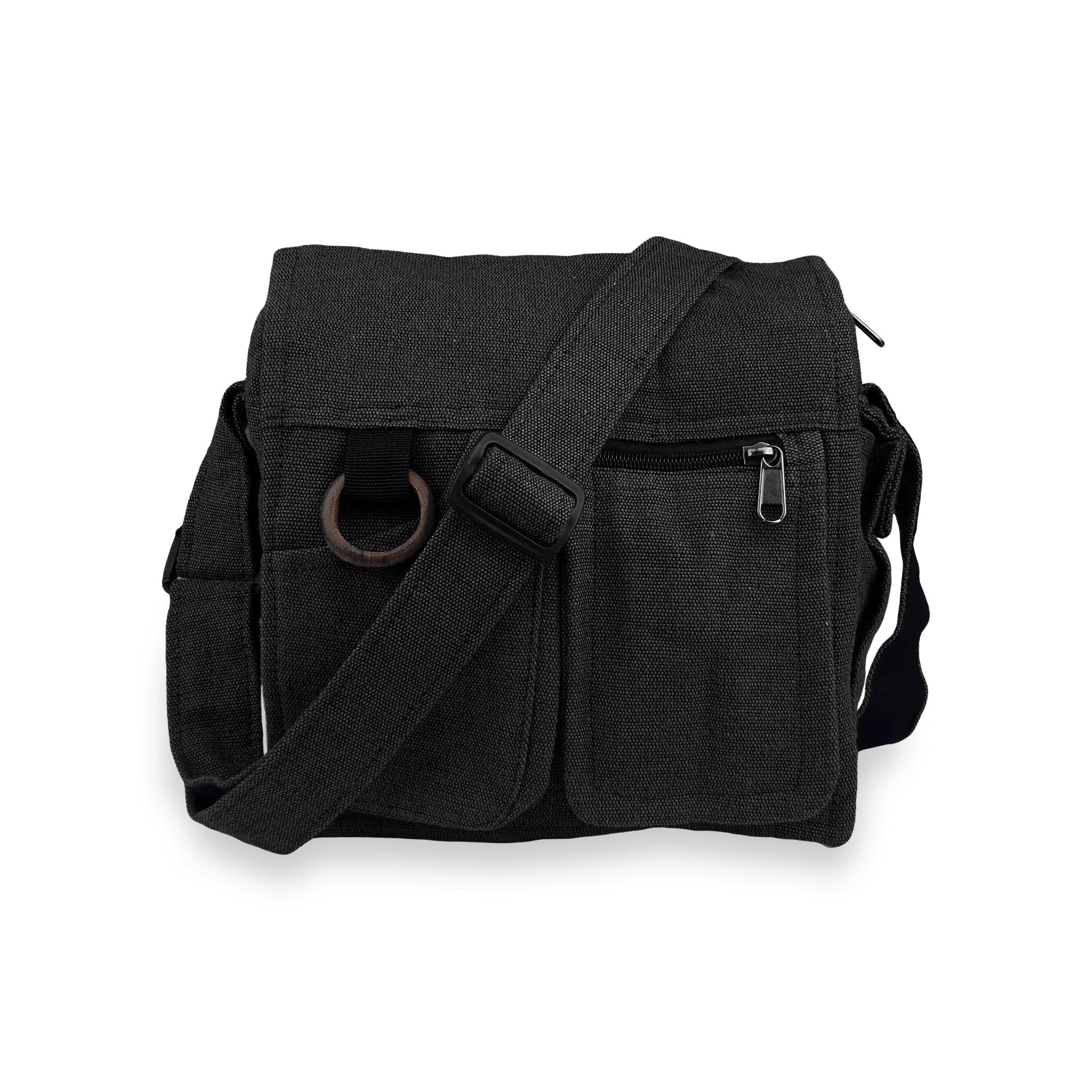 Shoulder Bag with Wooden Ring