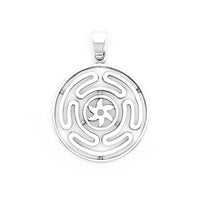 Sterling Silver Hecate's Wheel Pendant