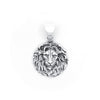 Sterling Silver Lion Head Charm Pendant