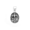Sterling Silver Saint Jude Oval Pendant