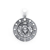 Sterling Silver Triple Moon Goddess Amulet with Lunar Phases Pendant