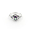 Sterling Silver Faceted Ember Mystic Topaz Ring