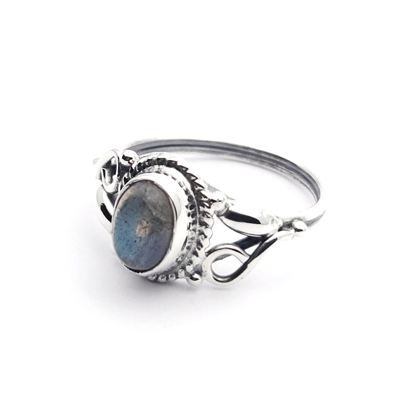 Sterling Silver Iris Labradorite Ring