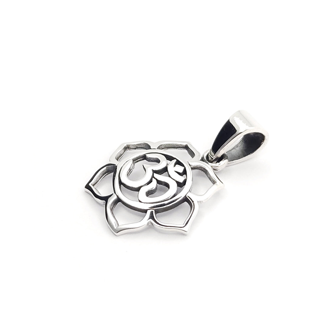 Sterling silver deals rose pendant