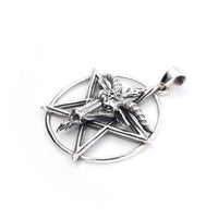 Sterling Silver Pentagram Baphomet Pendant