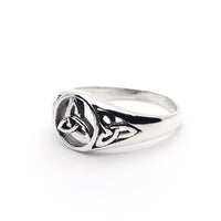 Sterling Silver Triple Triquetra Ring
