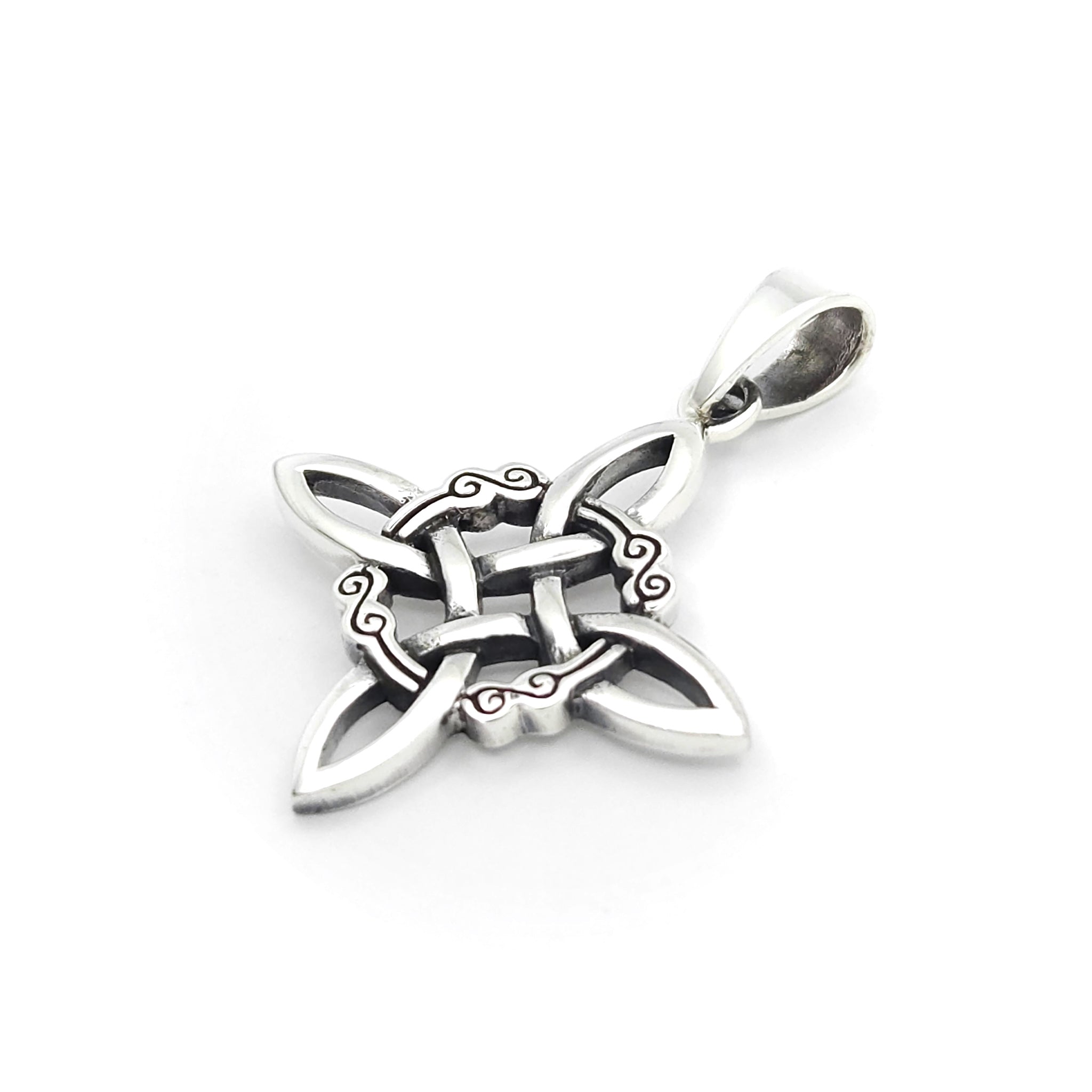 Sterling Silver Witches Knot Pendant