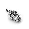 Sterling Silver Coffin with Skeleton Locket