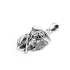 Sterling Silver Grim Reaper with Owl Pendant