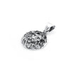Sterling Silver Lion Head Charm Pendant