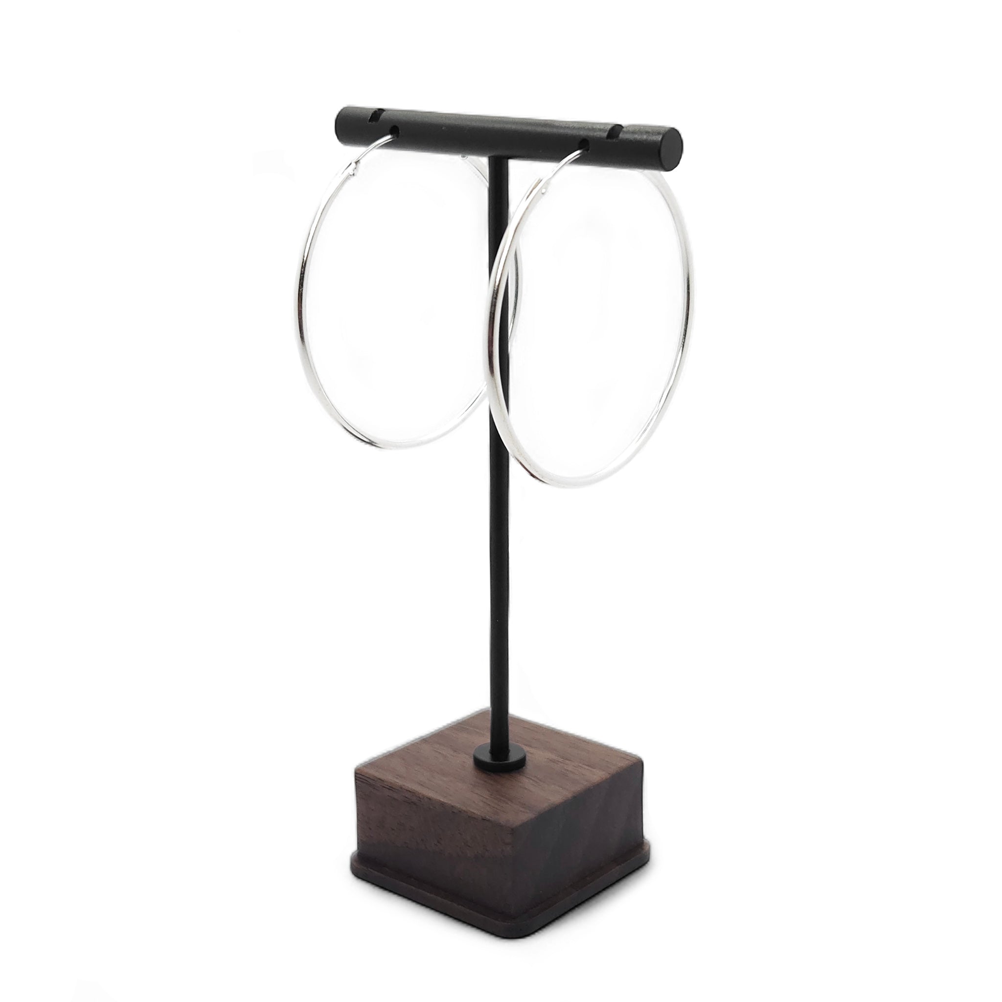 Sterling Silver Plain Hoop Earrings