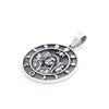 Sterling Silver Triple Moon Goddess Amulet with Lunar Phases Pendant