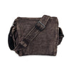 Stonewash Shoulder Bag with Wooden Ring