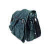 Stonewash Shoulder Bag with Wooden Ring