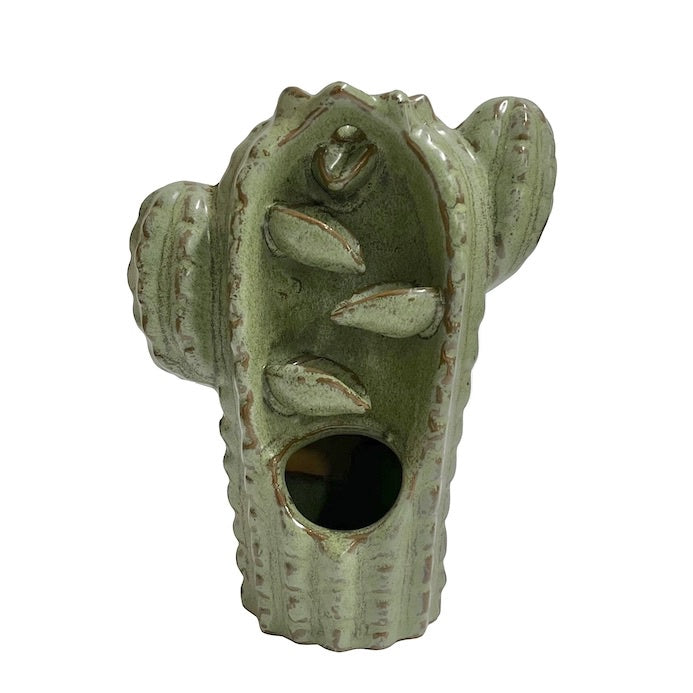 Tall Ceramic Cactus Backflow Incense Burner