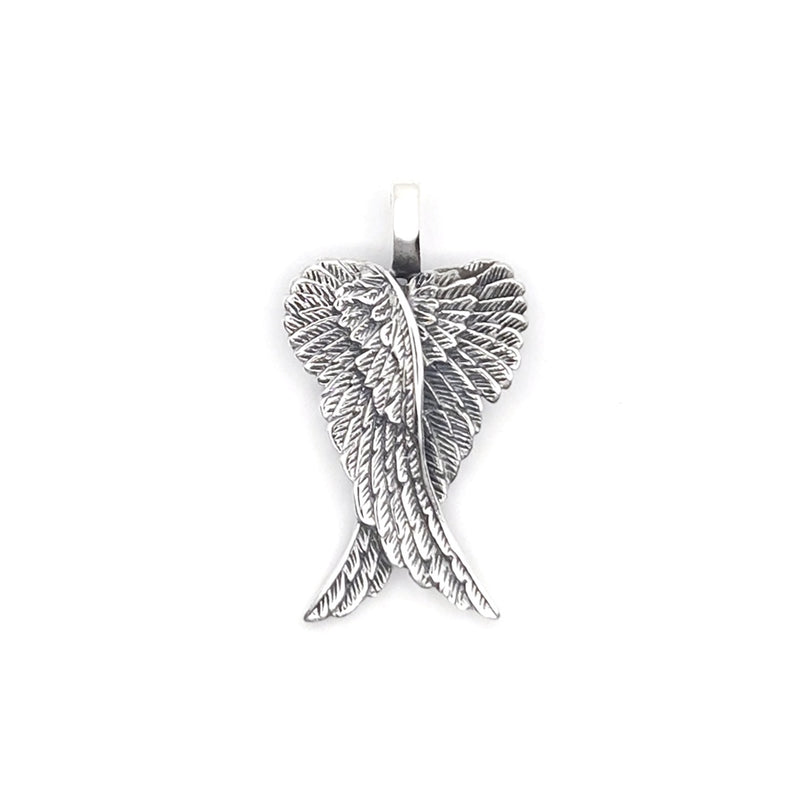Sterling Silver Angel Wings Pendant - Small
