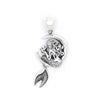 Sterling Silver Crescent Moon Mermaid Pendant