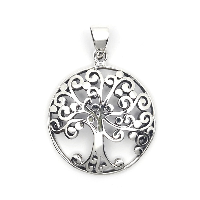 Sterling Silver Spiral Tree of Life Pendant