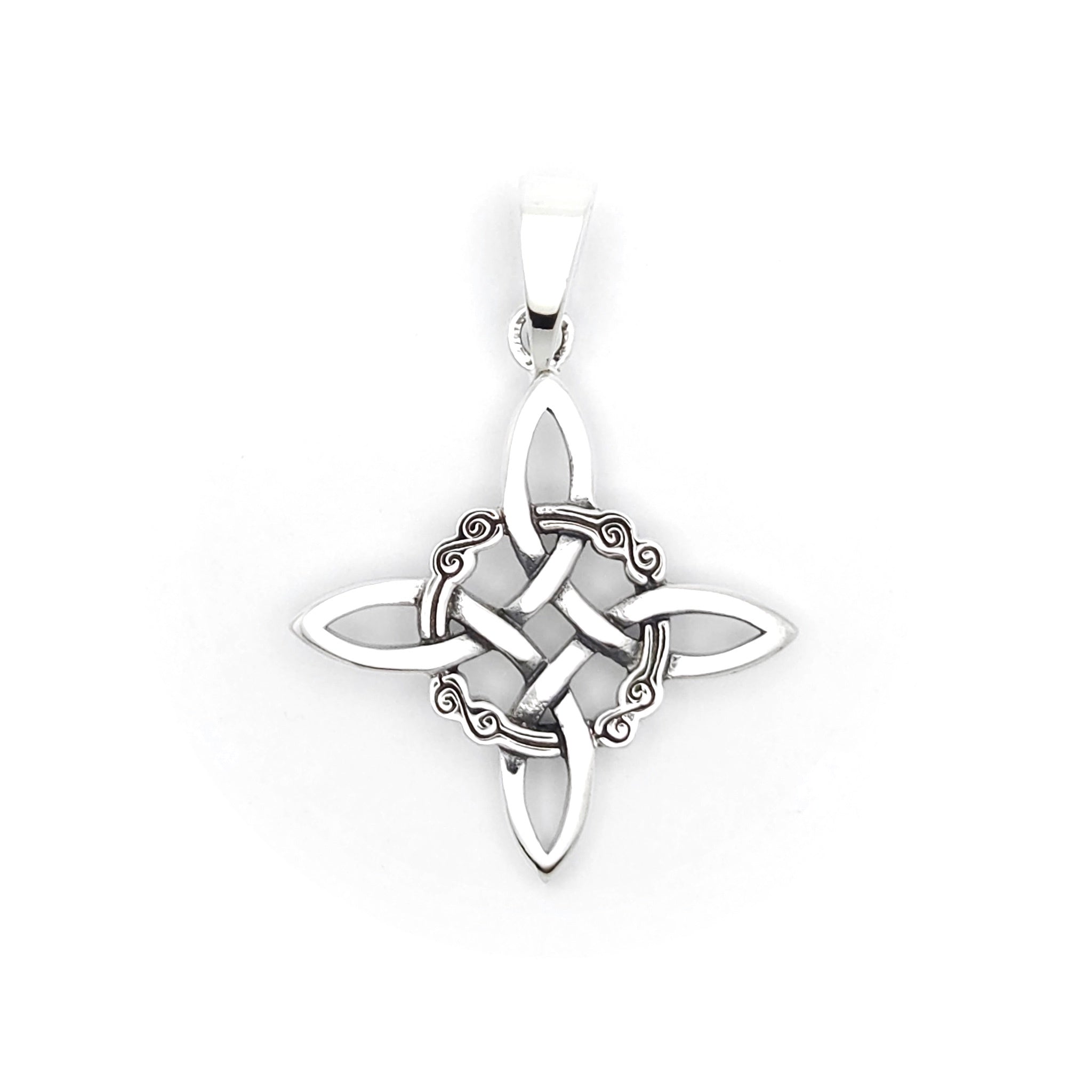 Sterling Silver Witches Knot Pendant