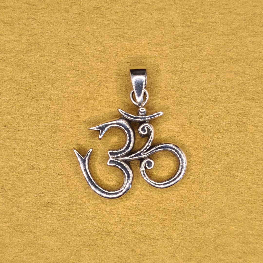 Today's Deal! Sterling Silver OM/OHM Symbol Pendant - .925 Silver