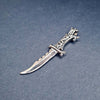 Side shot of Sterling Silver Viking Knife Pendant