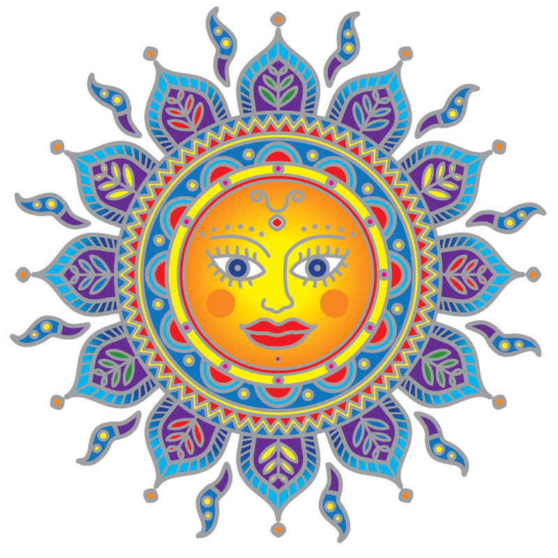 Sunseal Golden Sun Mandala